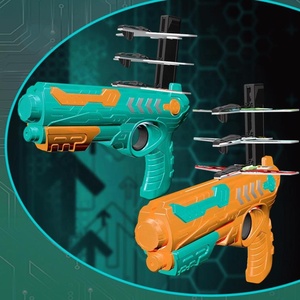 Nouveau pistolet lanceur de <span class=keywords><strong>combat</strong></span> aérien à catapulte en mousse 4 pièces pour enfants, jouet de tir à l'<span class=keywords><strong>air</strong></span> comprimé pour jeu de bataille - Product Image 2