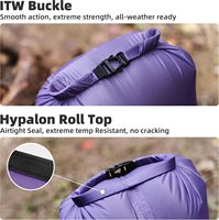 Sac étanche léger à enroulement 6L pour kayak, bateau, natation, camping, plage, voyage