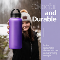 Bouteilles isothermes en acier inoxydable personnalisées en gros, couleur au choix, pour l'extérieur, à double paroi