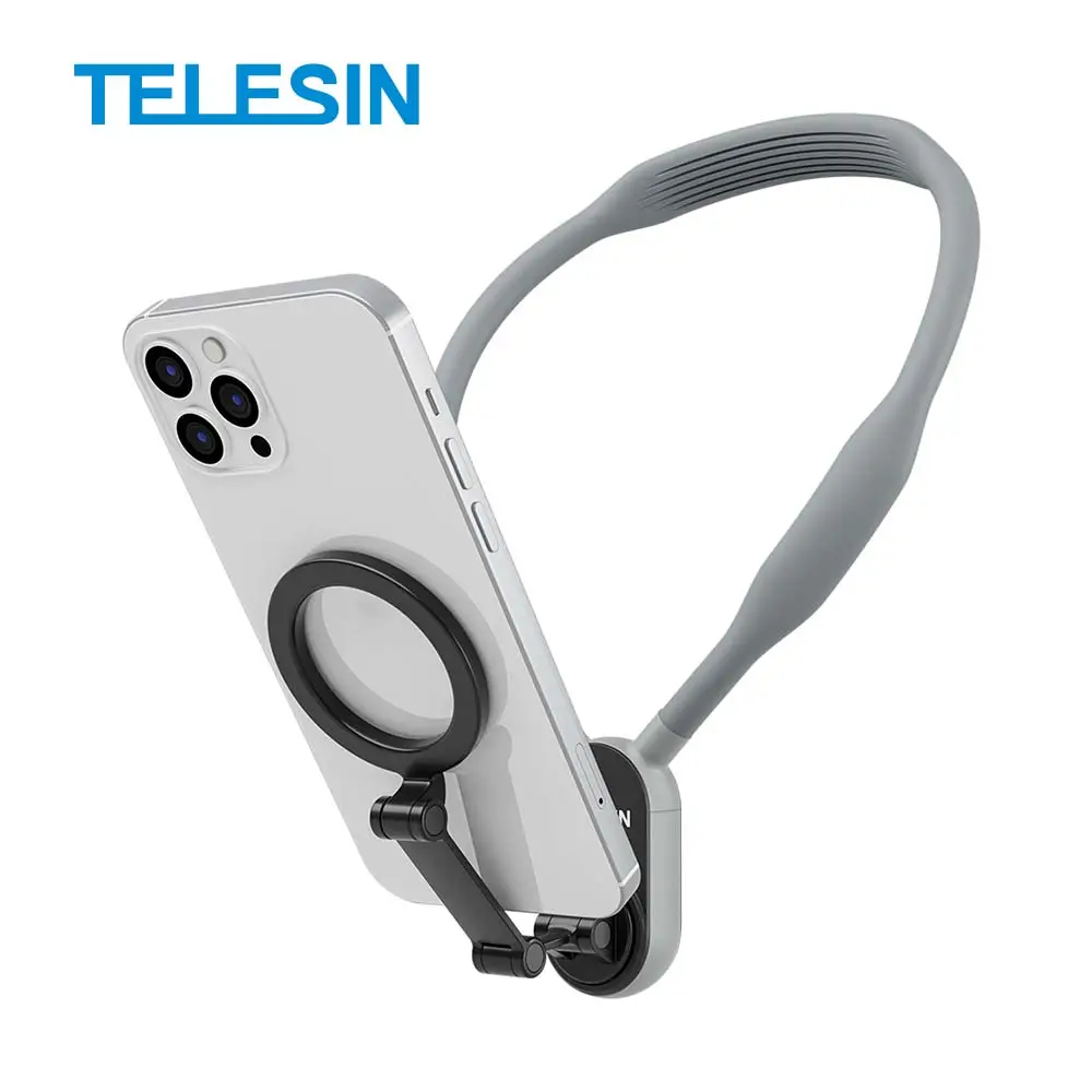 Telesin HOT for Iphone 12/13/14/15/Samsung/Xiaomi/OPPO携帯電話磁気ネックマウント