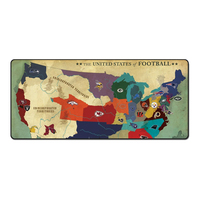 Wellux – grand tapis de souris noir 900x400mm, Base antidérapante, imperméable, pliable, pour les joueurs, bureau, carte de jeu