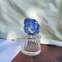 Capuchon de flacon de parfum universel en pierre précieuse brute naturelle, capuchon décoratif en quartz rose compatible avec les buses de 15 mm