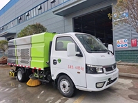 Truk Pencuci & Penyapu Kecil Dongfeng 4*2, Tangki Air 1.5m³, Hopper Debu 1.8m³, Untuk Operasi Sanitasi Kota