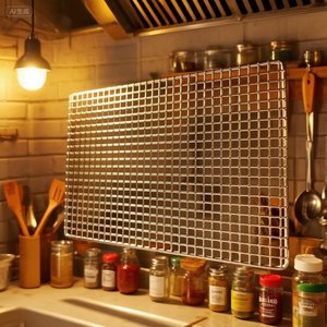 Grille de barbecue rectangulaire en acier inoxydable de qualité alimentaire, robuste, pour usage commercial et domestique, accessoire de remplacement pour la cuisson - Product Image 1