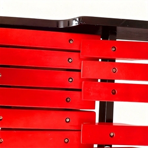 Wholesale 25 Tone Red Solid Wood Xylophone Black Stand Frame Wood Bar Glockenspiel For Children <b>Music</b> Teaching - Product Image 4