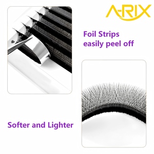 A-RIX Cils Synthétiques en Gros 4D W Lashes Clover Cashmere Silk Volume Extensions de Cils Faciles à Éventaillement Faits à la Main pour Salon - Product Image 3