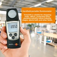 Fotómetro Industrial de alta precisión Testo 540, medidor de iluminación de pantalla Digital de gran brillo, equipo de prueba de 220V
