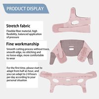Sangle d'exercice pour la mâchoire, sangle amincissante pour le visage, sangle pour le menton pour dormir, masque amincissant pour le visage, sangle pour le menton, ceinture amincissante pour le visage en forme de V