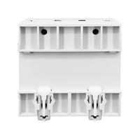 63A pelindung Voltmeter rel fase 3P + N Din, pelindung relay Monitor perlindungan lebih dari bawah voltase dapat disesuaikan tipe MCB