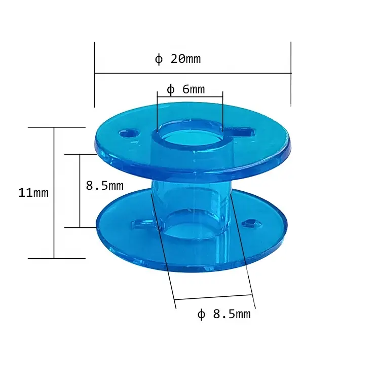 Clair Vide Bobine De Bobine En Plastique Avec Étui Pour Couture À La Maison Accessoires 25 Pièces