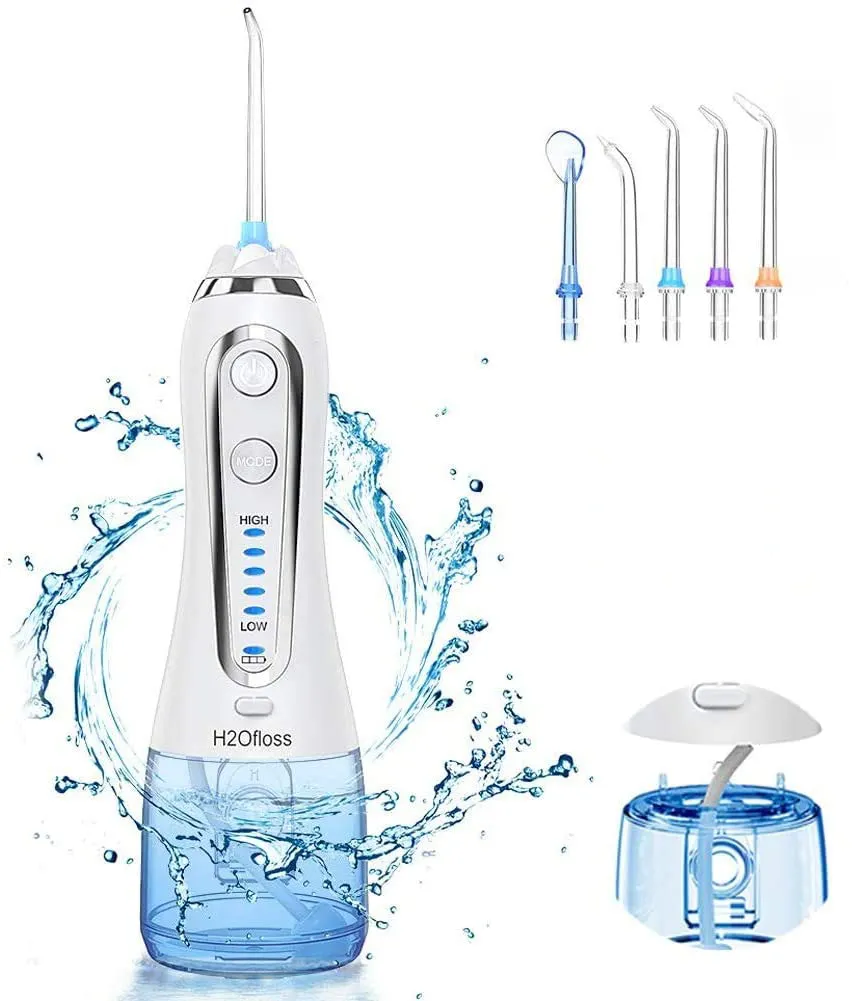 Best selling 2022 water flosser h2ofloss oral care cleaner teeth gums mini cordless dental water irrigator