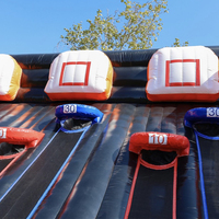Offre Spéciale : Jeu de Tir au Panier Gonflable Géant en PVC pour Fêtes et Événements Extérieurs – Jeu de Basket Compétitif pour le Carnaval