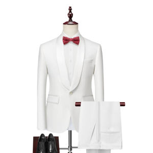 Costumes de Marié de Qualité Supérieure pour Hommes – Choix Idéal – <span class=keywords><strong>Costume</strong></span> Noir TR à Revers Châle Coupe Slim 3 Pièces pour Hommes - Product Image 3