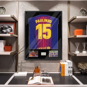 <strong>Football</strong> <strong>Shirt</strong> Framing With Cardboard 24*32" Black Cabinet Jersey T <strong>Shirt</strong> Display <strong>Frame</strong> Wall Hanging Home Decor - Product Image 4