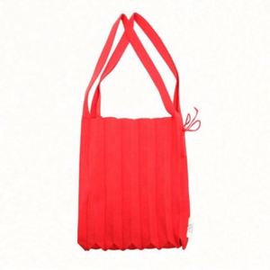 Ins Style <b>Fold</b> Design Bump Color Wool Knitted Shoulder Handbag Organ Shopping Bag - Product Image 1