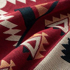 Tùy Chỉnh Retro Hình Học Jacquard Tấm Thảm Châu Âu Mỹ Phong Cách Thiết Kế Dệt Polyester Bông Thân Thiện Với Môi Chăn - Product Image 4