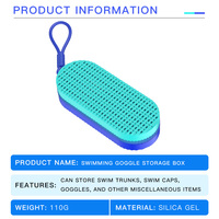 Sac de plongée en maille à séchage rapide avec sangle de suspension, pochette zippée pour masque de plongée et équipement de natation