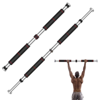 Barra Multifuncional Electrochapada para Puerta, Barra Horizontal para Flexiones, Barra Ajustable para Entrenamiento de Dominadas en el Hogar o Gimnasio