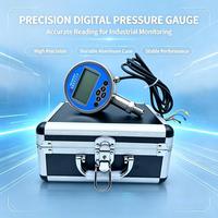 Manomètre numérique de précision 0,02%0,05% 4000Bar 60000psi en acier inoxydable avec écran LCD 5 chiffres et sortie RS485 pour applications hydrauliques