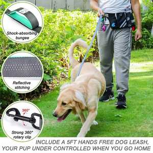 Sac multifonctionnel portable et durable pour <span class=keywords><strong>les</strong></span> fesses des chiens Sac de taille pour animaux de compagnie avec ceinture réglable - Product Image 4