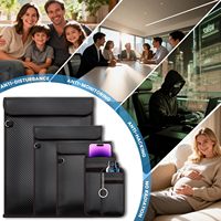 Sac Faraday 5 en 1 avec blindage RFID pour téléphones portables et tablettes, sac pour clés électroniques