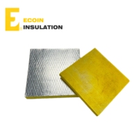Panneau de laine de verre, laine de verre, panneau de 1 pouce, 2 pouces avec feuille d'aluminium pour l'isolation thermique et acoustique des conduits de CVC, à bon prix