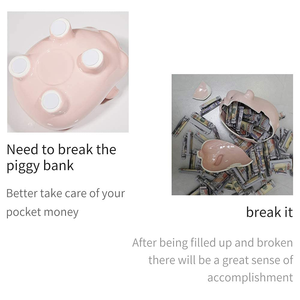 Chất Lượng Cao Màu Hồng Con Heo Con Heo Hình Dạng Tiền Ngân Hàng Đồng Xu Gốm Lưu Trữ Tiết Kiệm Hộp Cho Trang Trí Nội Thất Tiền Hộp - Product Image 5