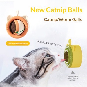 Balle à mâcher pour <span class=keywords><strong>chat</strong></span> en ABS, aide à la dentition, jouet d'intérieur auto-entretenant pour chats - Product Image 2