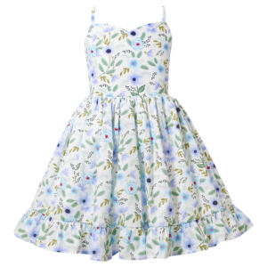 Robe florale pour filles en coton, dos nu, robe bébé, robe à bretelles réglables, vêtements décontractés pour enfants de 1 à 10 ans - Product Image 5
