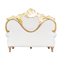 Canapé Royal de mariage, or blanc, vente en gros, événement de luxe