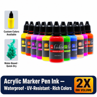 Ensemble de peinture acrylique pour enfants, 36 couleurs, 10 ml, compatible avec le verre et le papier, personnalisation OEM/ODM
