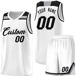 Custom Basketball Jersey White V Neck Sublimated Moisture Wicking Uniform For Men Youth Unisex Adult - Product Image 1