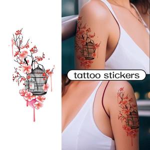 Plantilla de Tatuaje Temporal Desechable KT-<span class=keywords><strong>H</strong></span>, Tatuajes Temporales de Colores, Adhesivo de Tatuaje Temporal Impermeable con Diseño de Flores Sexys para Brazo - Product Image 5