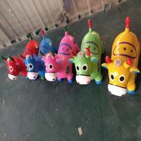 Jouets gonflables pour enfants en forme de vache sautillante avec musique de cheval