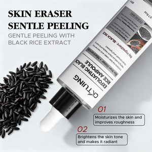 Suero Ampolla de Arroz Negro para Todo Tipo de Piel, Cuidado de la Piel Coreano, Exfoliante Corporal y Facial Blanqueador, Suero de Arroz Exfoliante - Product Image 6