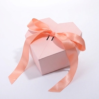 ZNZB005 Boîtes cadeaux en papier décoratives haut de gamme en forme de cœur, pliables, écologiques, biodégradables, pour anniversaire, mariage