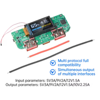 Module de charge rapide bidirectionnel USB Type-C 22,5 W avec convertisseur Buck, alimentation mobile, carte mère avec écran, compatible PD/QC/SCP/VOOC
