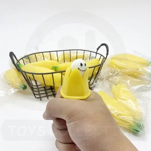 Juguete Antiestrés de Plátano Elástico al por Mayor con Expresión Divertida para Niños, Ideal para Aliviar el Estrés y Jugar - Product Image 6