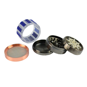 New Design Customized 55mm Magnetic Zinc Alloy Metal for <b>Smoking</b> Grinder Fashionable Gift Box Packing with Big Discount - Product Image 4