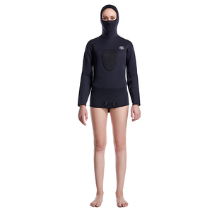 <span class=keywords><strong>Combinaison</strong></span> complète en <span class=keywords><strong>néoprène</strong></span> 3mm pour <span class=keywords><strong>femme</strong></span> avec impression de blocs de couleur noire Surf Plongée en apnée <span class=keywords><strong>Combinaison</strong></span> de natation avec fermeture éclair au dos - Product Image 6