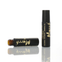 Bouteille à roulettes 10ml noir mat ambre bleu bouteilles en verre avec boule en métal 1/3 oz pour emballage d'huile de parfum cosmétique
