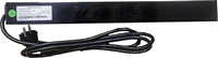 Barre d'alimentation 19'' 1U universelle, installation facile, 16A, 8 prises, montage en rack, équipement de distribution d'alimentation PDU, interrupteur, prise EU