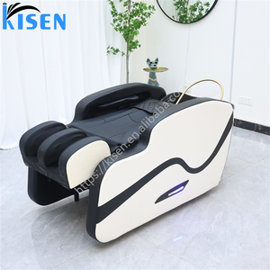Station de soin du cuir chevelu intégrée et brillante, avec circuit d'eau circulante, bande lumineuse d'ambiance, tapis de massage multi-rouleaux, générateur de vapeur en option - Product Image 5