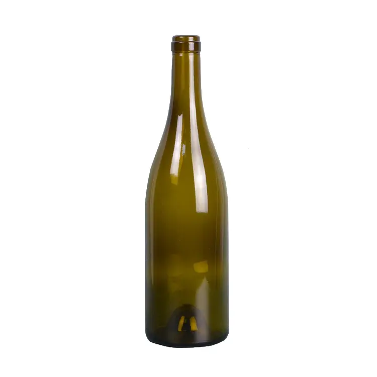 Professional manufacturer 750ml artistic cork cap bulk wine bottles for burgundy CY-076