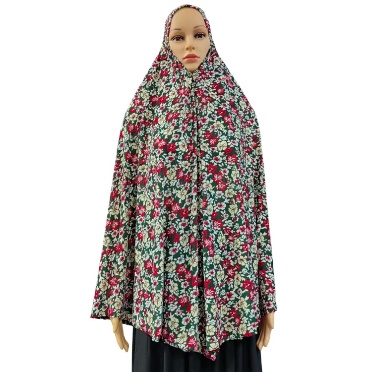 दुबई मुस्लिम महिलाओं प्रार्थना लंबी Khimar हिजाब इस्लामी फूल सेक्विन सर बचाव थाई तुर्की अरब गर्म मॉडल कपड़े हिजाब सिर पर दुपट्टा