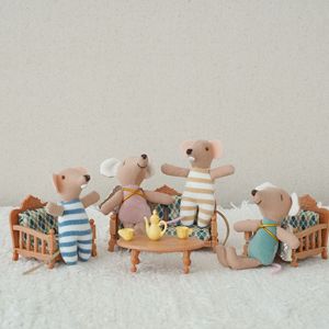 Jouet en peluche souris mignonne style Ins, poupée rat en peluche, jouet en peluche souris adorable pour enfants, cadeau d'anniversaire - Product Image 5