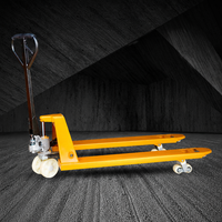 Chariot à palettes manuel hydraulique robuste Yirong avec roues en nylon, garantie 1 an, fonctionnement efficace pour