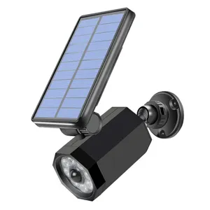 Ihbaixite câmeras de bala falsas, alimentadas por alto lumens, sensor de movimento sem fio, de segurança externa, recarregável