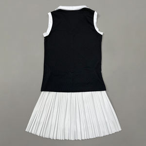 Neues Damen-Sommer-Tennisoberteil mit V-Ausschnitt, Ärmellos, Feuchtigkeitsableitend und Schweißabsorbierend, Casual Sportbekleidung - Product Image 4