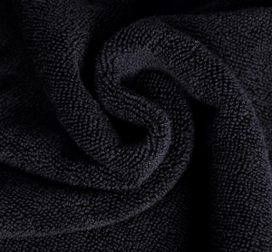 Toalla de Peluquería Resistente a la Lejía, Altamente Absorbente, Fabricada al por Mayor, Toalla de Barbero 100% Algodón, Negra, para Salón de Belleza - Product Image 4